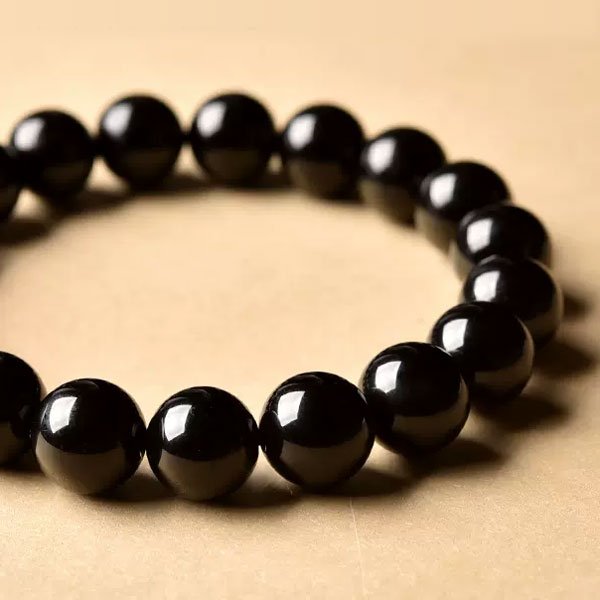 Natural Black Agate Bracelet