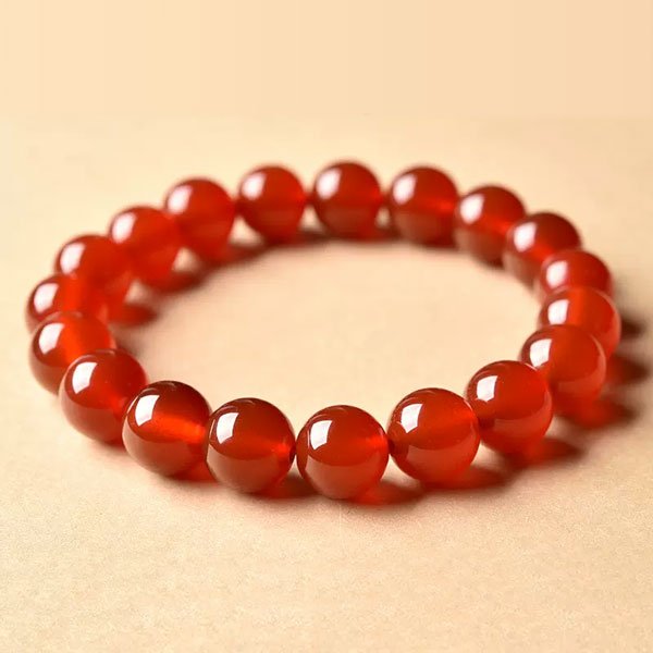 Natural Red Agate Bracelet