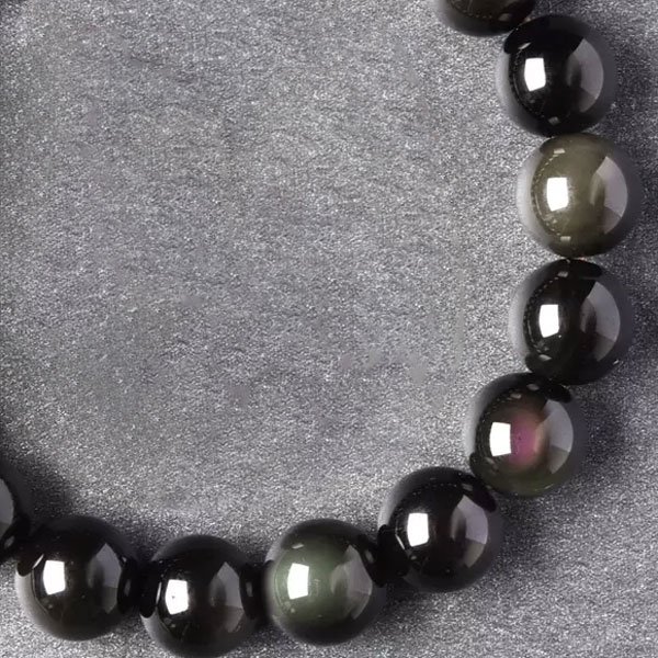 Rainbow Eye Obsidian Bracelet Detail