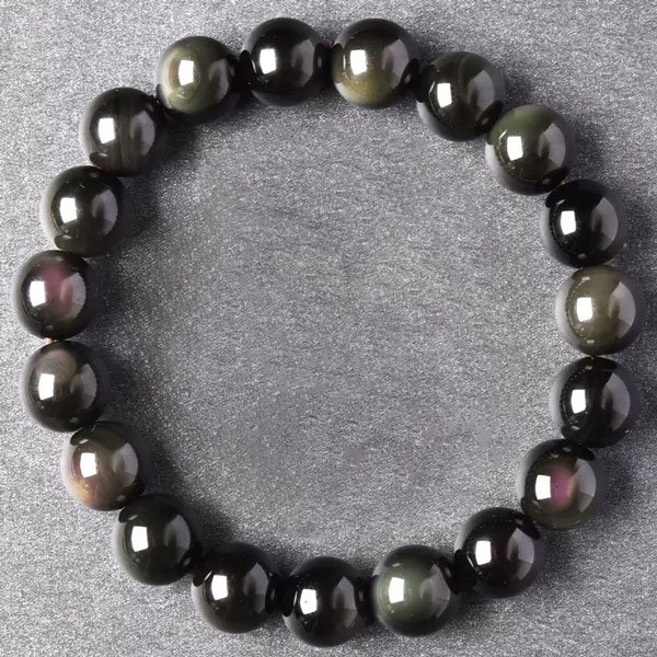 Rainbow Eye Obsidian Bracelet