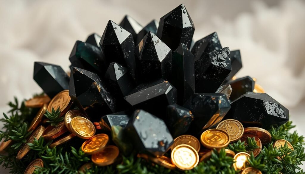 black crystals for wealth