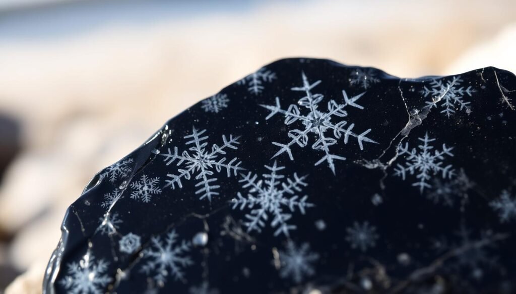 snowflake obsidian appearance